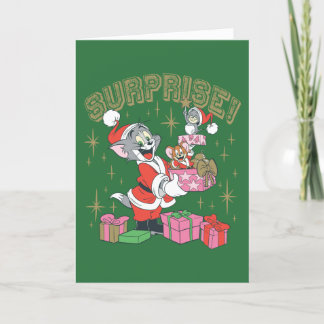 Cartes Pour Fêtes Annuelles Tom, Jerry et Nibbles Holiday Surprise
