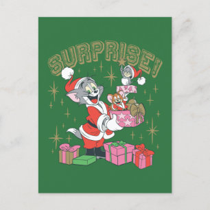 Cartes Pour Fêtes Annuelles Tom, Jerry et Nibbles Holiday Surprise
