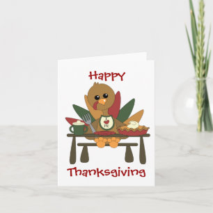Cartes Pour Fêtes Annuelles Tommy Turquie aime le tarte