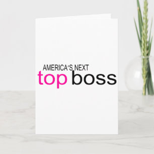 Cartes Pour Fêtes Annuelles Top Boss des Amériques