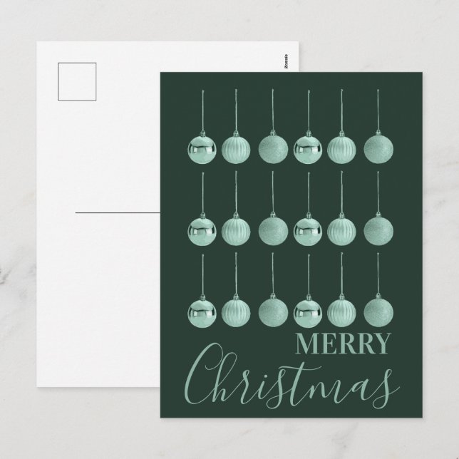 Cartes Pour Fêtes Annuelles Totally Baubled Christmas Ornament Vector Design  (Devant / Derrière)