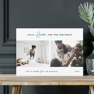 Cartes Pour Fêtes Annuelles Toujours à la maison pour les vacances   Funny 2 P