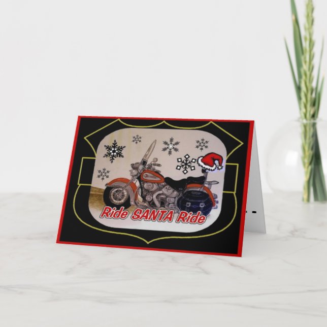 Cartes Pour Fêtes Annuelles Tour de Père Noël de tour (Devant)