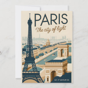 Cartes Pour Fêtes Annuelles Tour Eiffel vintage Paris France Voyage Rétro