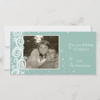 Cartes Pour Fêtes Annuelles Tourbillon de neige fantastique