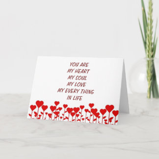 CARTES POUR FÊTES ANNUELLES "TOUS" VOUS ME PARLEZ LE JOUR DE VALENTINE/CHAQUE 