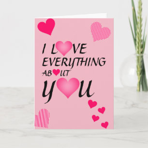 Cartes Pour Fêtes Annuelles Tout à propos de vous Valentine Salutations Card