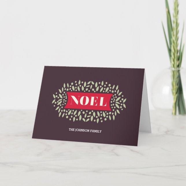 Cartes Pour Fêtes Annuelles tout autour de Noel (Devant)
