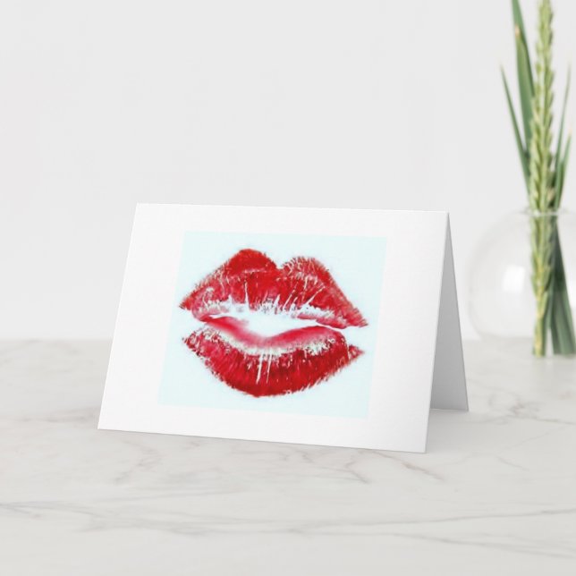 CARTES POUR FÊTES ANNUELLES TOUT CE DONT JE PEUX PENSER, C'EST "T'EMBRASSER" (Devant)