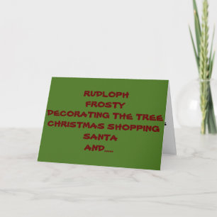 CARTES POUR FÊTES ANNUELLES TOUT CE DONT VOUS AVEZ BESOIN À NOËL "EST MOI" ADU