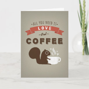 Cartes Pour Fêtes Annuelles Tout ce dont vous avez besoin est l'amour et le ca