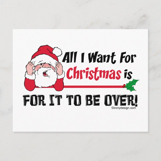 Cartes Pour Fêtes Annuelles Tout ce que je veux pour Noël (Devant)