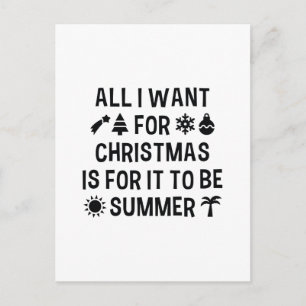 Cartes Pour Fêtes Annuelles Tout Ce Que Je Veux Pour Noël, C'Est Que Ce Soit L