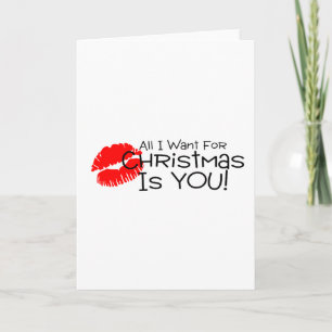 Cartes Pour Fêtes Annuelles Tout Ce Que Je Veux Pour Noël, C'Est Toi
