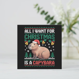 Cartes Pour Fêtes Annuelles Tout ce que je veux pour Noël est un cadeau d'anim