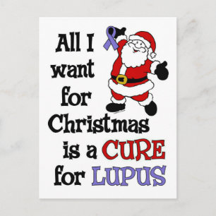 Cartes Pour Fêtes Annuelles Tout Ce Que Je Veux Pour Noël/Père Noël...Lupus