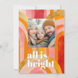 Cartes Pour Fêtes Annuelles Tout est brillant coloré Whimsical photo de vacanc