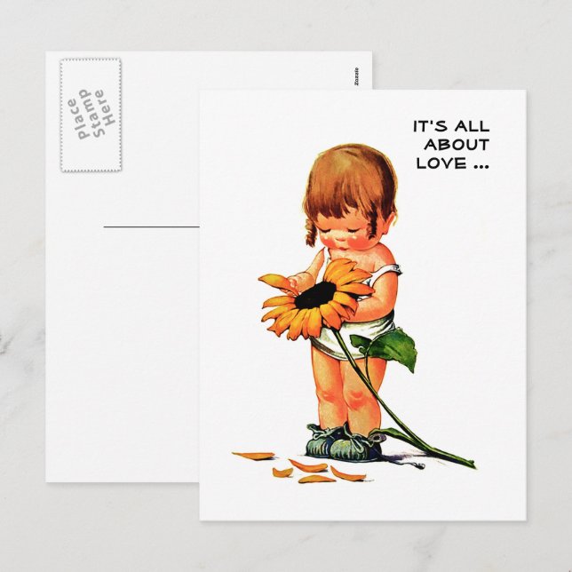 Cartes Pour Fêtes Annuelles Tout est question d'amour. Saint Valentin d'art vi (Devant / Derrière)