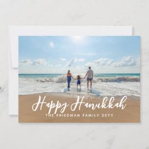 Cartes Pour Fêtes Annuelles Tout Greeting Custom Color Backer Photo Hanoukka