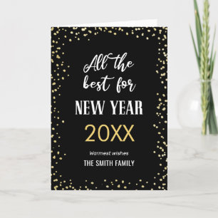 Cartes Pour Fêtes Annuelles Tout Le Meilleur Pour NEW YEAR Photo Gold Parties