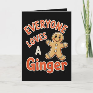 Cartes Pour Fêtes Annuelles Tout le monde aime un Noël au gingembre Xmas pain