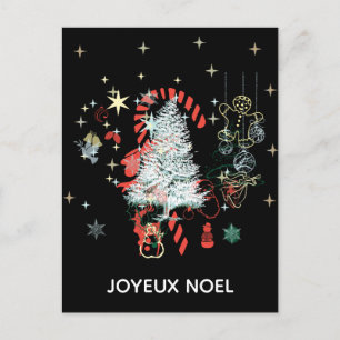 Cartes Pour Fêtes Annuelles Tout Noël Joyeux Noel Sucre de canne Noir