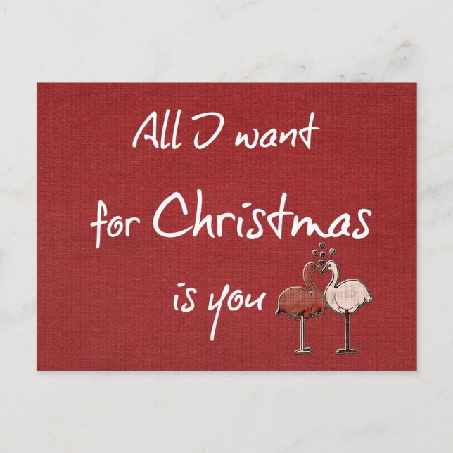 Cartes Pour Fêtes Annuelles Tout que je veux pour Noël est vous (Devant)