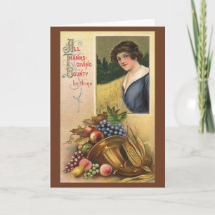 Cartes Pour Fêtes Annuelles Toute la générosité de Thanksgiving Soit mince