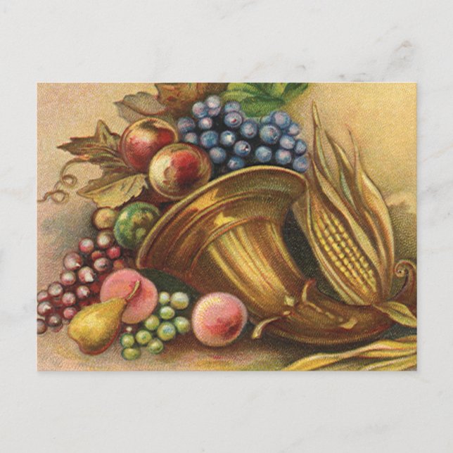 Cartes Pour Fêtes Annuelles Toute la générosité de Thanksgiving Soit mince (Devant)