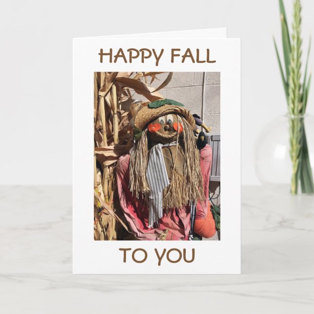 CARTES POUR FÊTES ANNUELLES TOUTE OCCASION AUTOMNE/VACANCES D'AUTOMNE/CARTE D' (Devant)