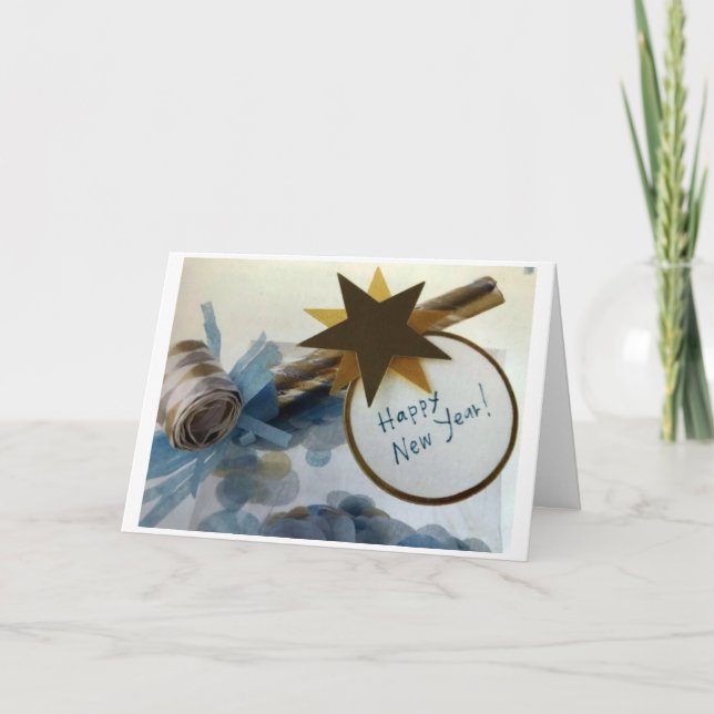 CARTES POUR FÊTES ANNUELLES TOUTES LES CHOSES SERONT DE NOUVELLES "HEUREUSES N (Devant)