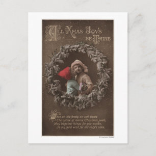 Cartes Pour Fêtes Annuelles Toutes les joies de Noël soient des baisers