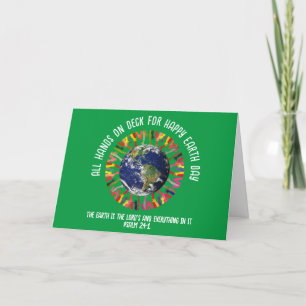Cartes Pour Fêtes Annuelles TOUTES LES MAINS SUR LE PONT Christian Happy Jour 