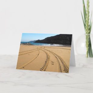 Cartes Pour Fêtes Annuelles Tracer les marques de pneus traversant