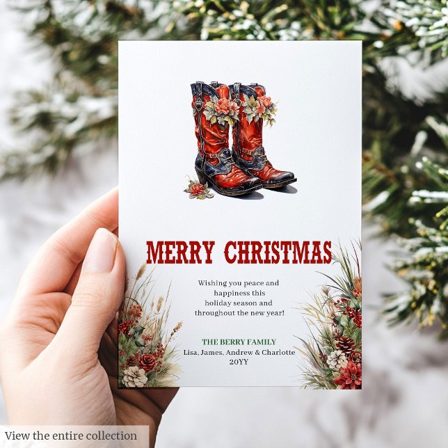 Cartes Pour Fêtes Annuelles Traditional Western Christmas greeting card (Traditional Western Christmas greeting card

)