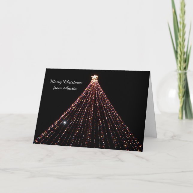 Cartes Pour Fêtes Annuelles Trail of LIghts Austin Card (Devant)