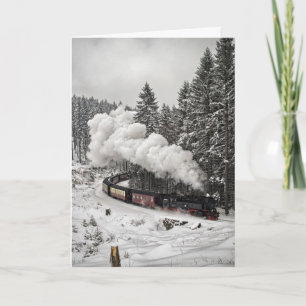 Cartes Pour Fêtes Annuelles Train de Noël