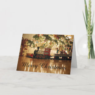 Cartes Pour Fêtes Annuelles Train de Noël