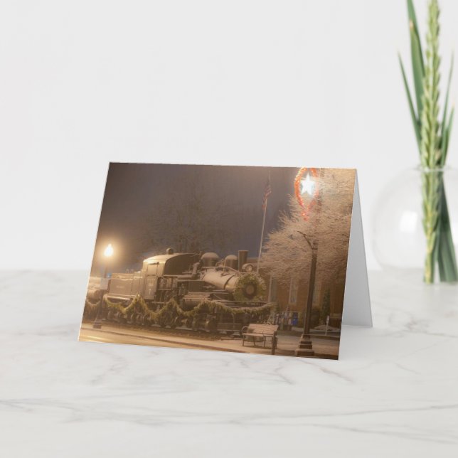 Cartes Pour Fêtes Annuelles Train historique situé dans Shelton, WA (Devant)