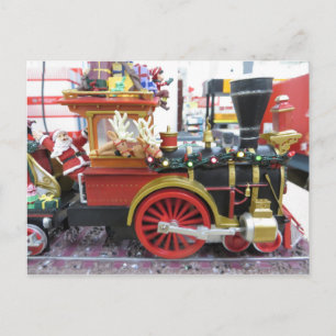 Cartes Pour Fêtes Annuelles Train père Noël