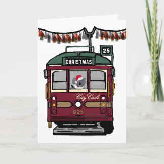 Cartes Pour Fêtes Annuelles Tram de Noël