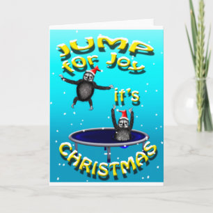 Cartes Pour Fêtes Annuelles trampoline paresse ses noël