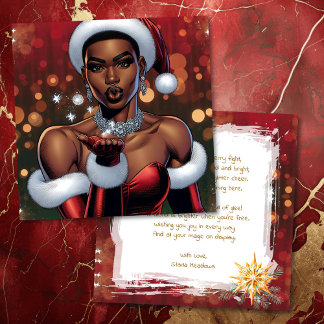 Cartes Pour Fêtes Annuelles Transgender Woman Festive Christmas Poem