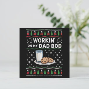 Cartes Pour Fêtes Annuelles Travail sur mon corps de papa Grossesse Nouvelle m