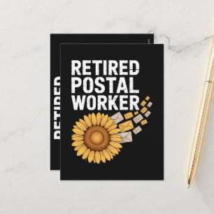 Cartes Pour Fêtes Annuelles Travailleur postal à la retraite