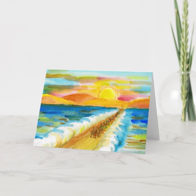 Cartes Pour Fêtes Annuelles Traversée de la Mer Rouge (Devant)