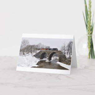 Cartes Pour Fêtes Annuelles Traversée d'hiver