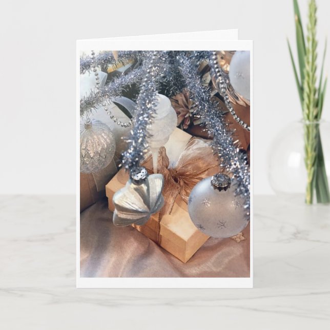 CARTES POUR FÊTES ANNUELLES **TRAVERSER LES MILES** À NOËL (Devant)