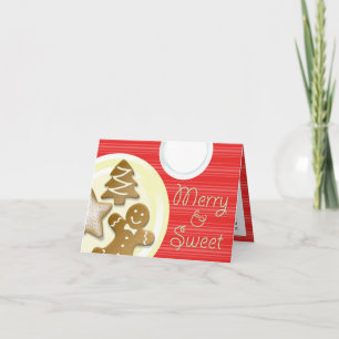 Cartes Pour Fêtes Annuelles Trayez les biscuits joyeux et les vacances douces