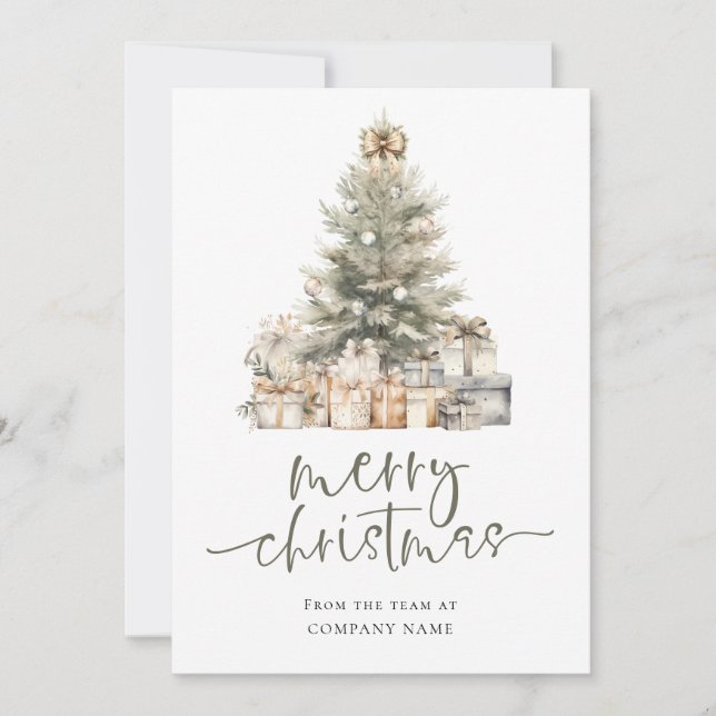 Cartes Pour Fêtes Annuelles Tree Company logo 2026 Calendar Merry Christmas (Devant)